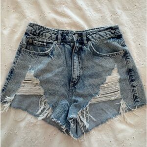 Garage denim shorts